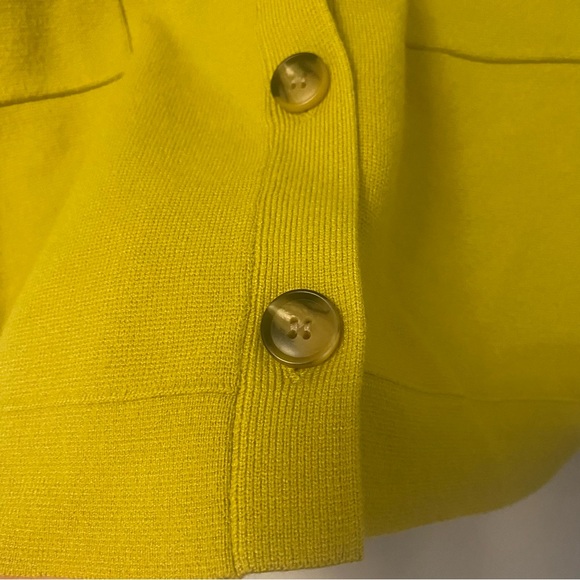 Sioni Size XL Mustard Rayon Blend Button-Up Cardigan Sweater Super Soft in EUC - Picture 4 of 10